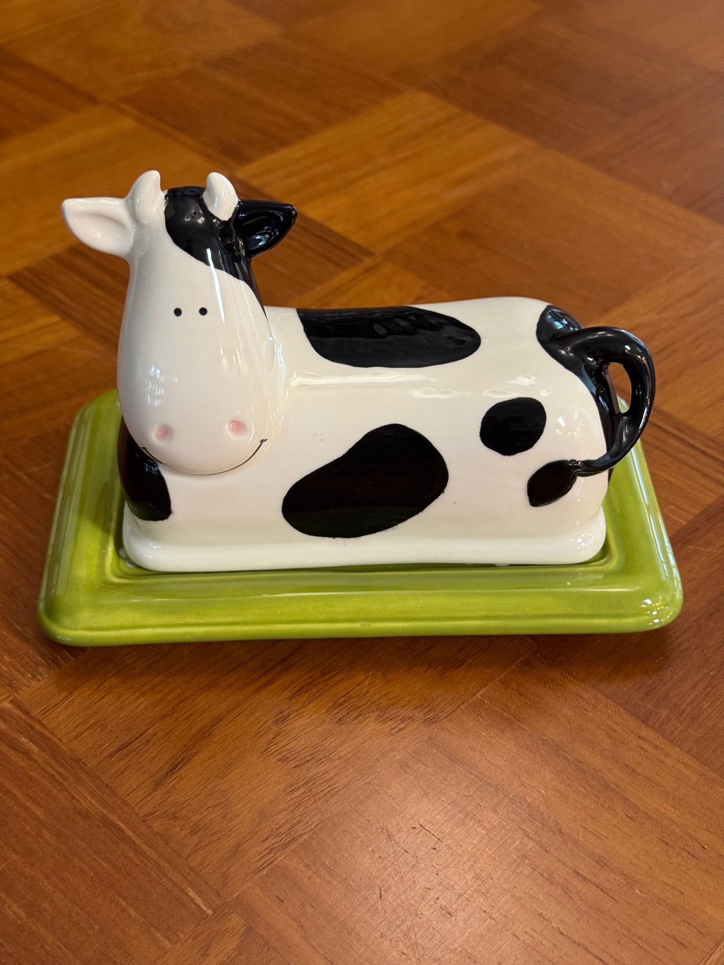 Daisy Cow Butter Dish