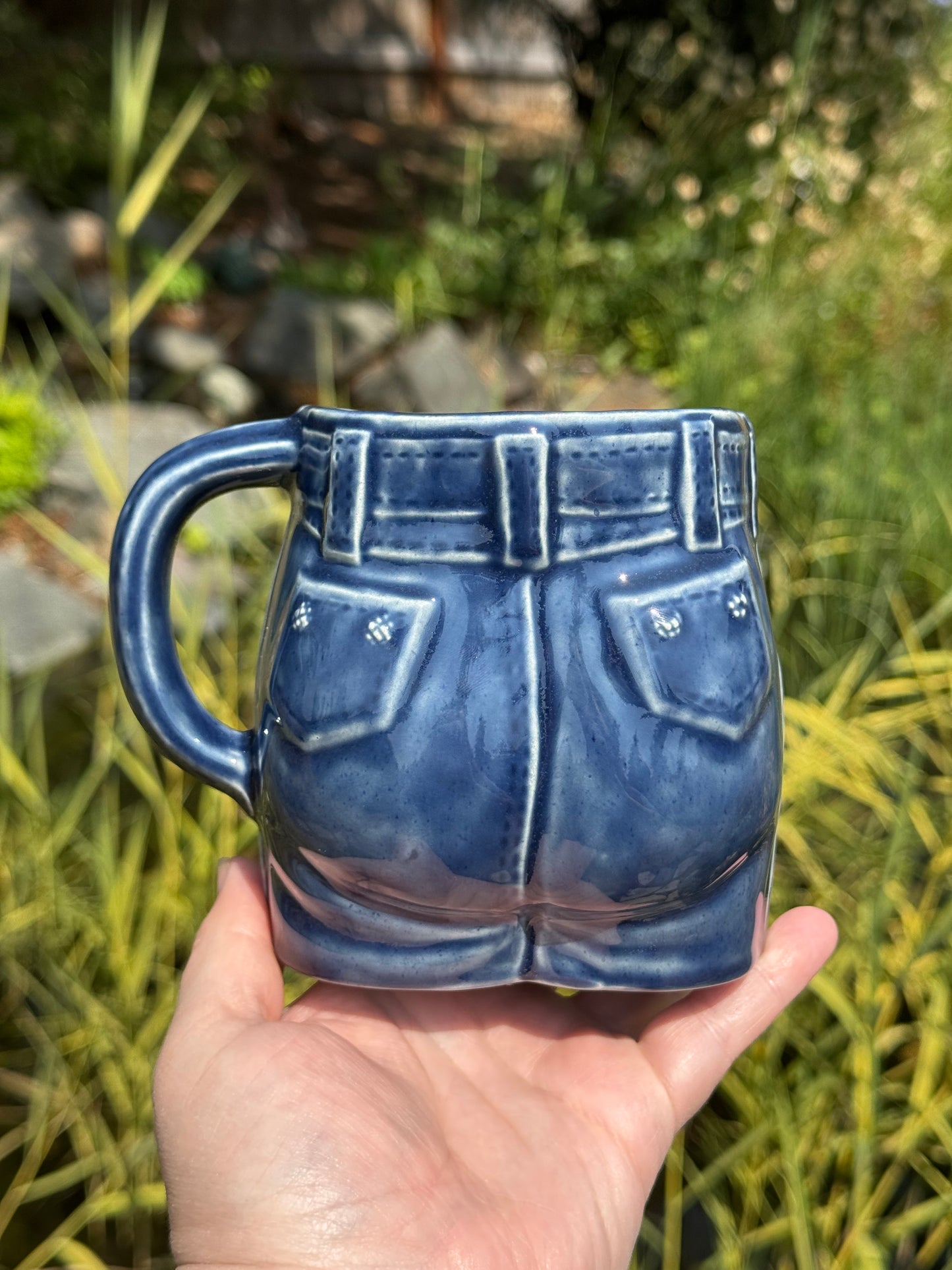 Dark Wash Denim Booty Mug