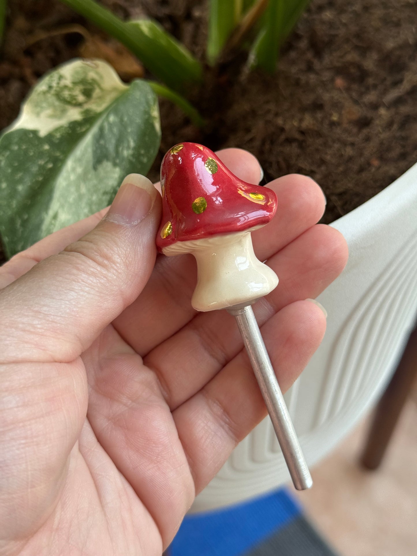 Mushroom Plant Stake 3