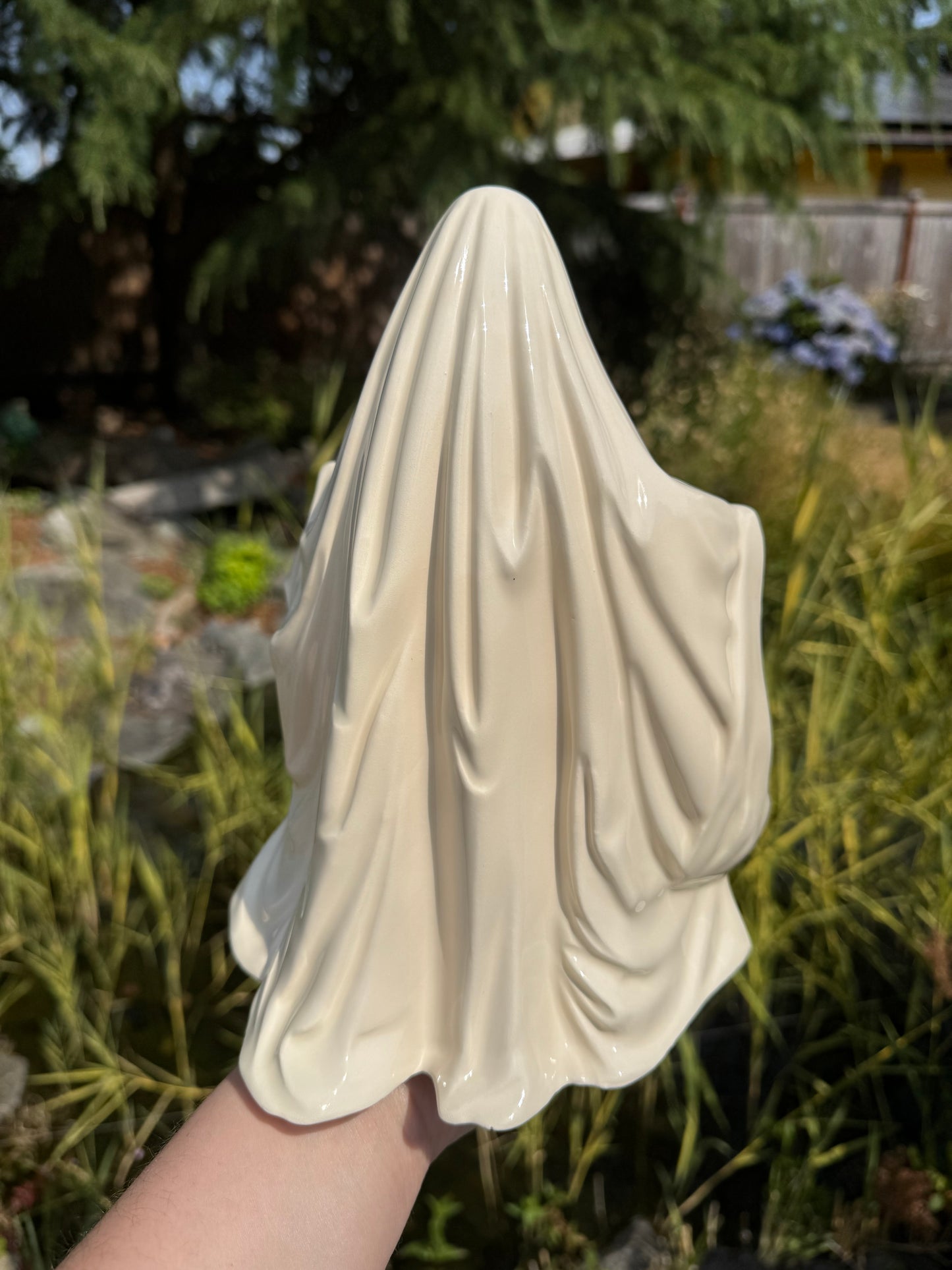 White Ghost with Pink Pumpkin