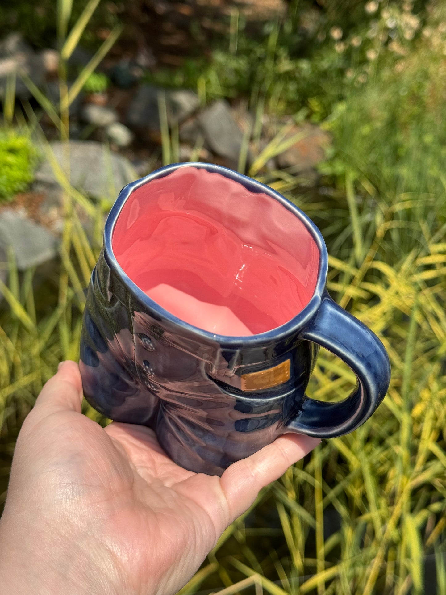 Dark Wash Denim Booty Mug