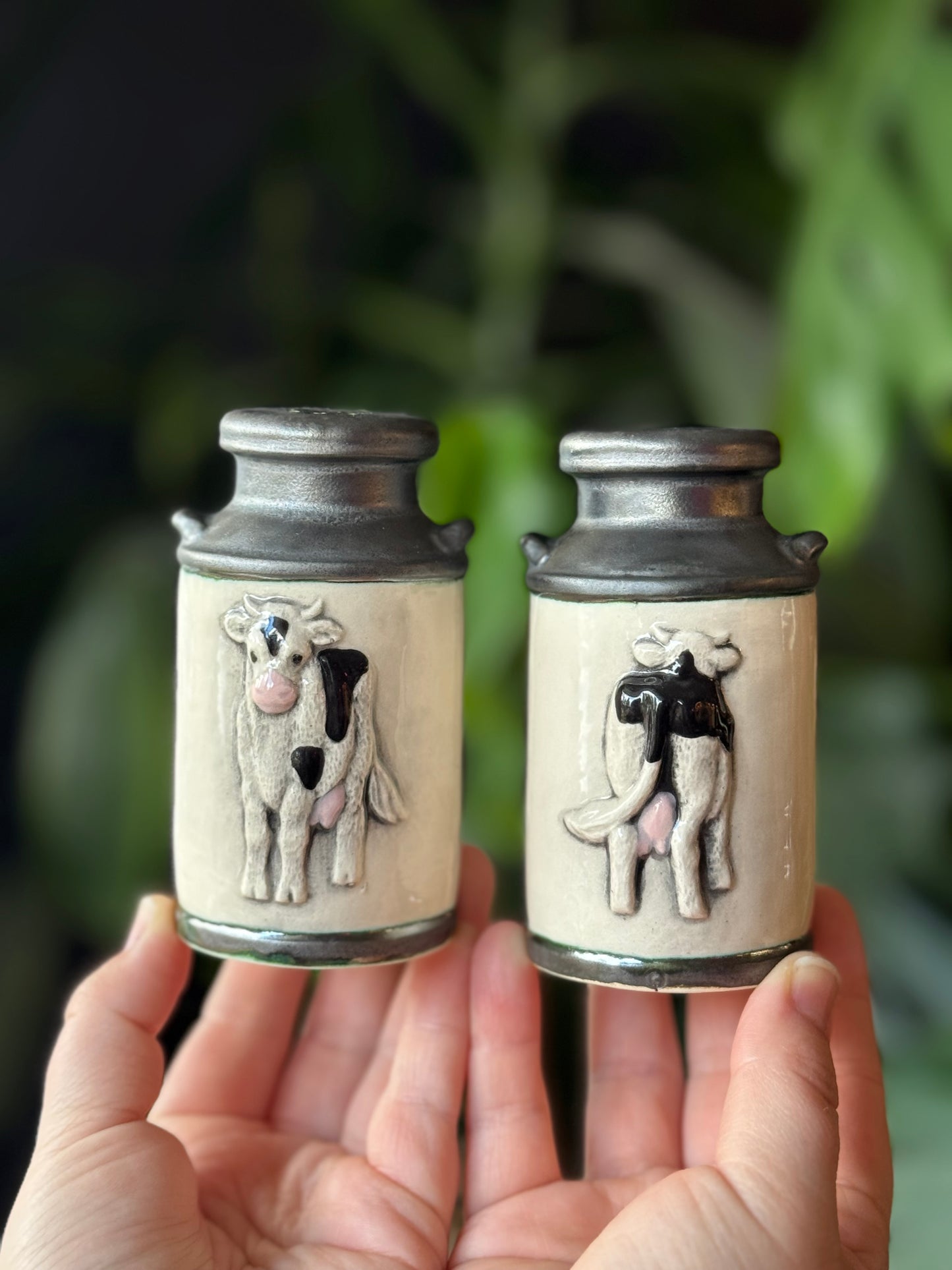 Milk Can Salt and Pepper Shakers