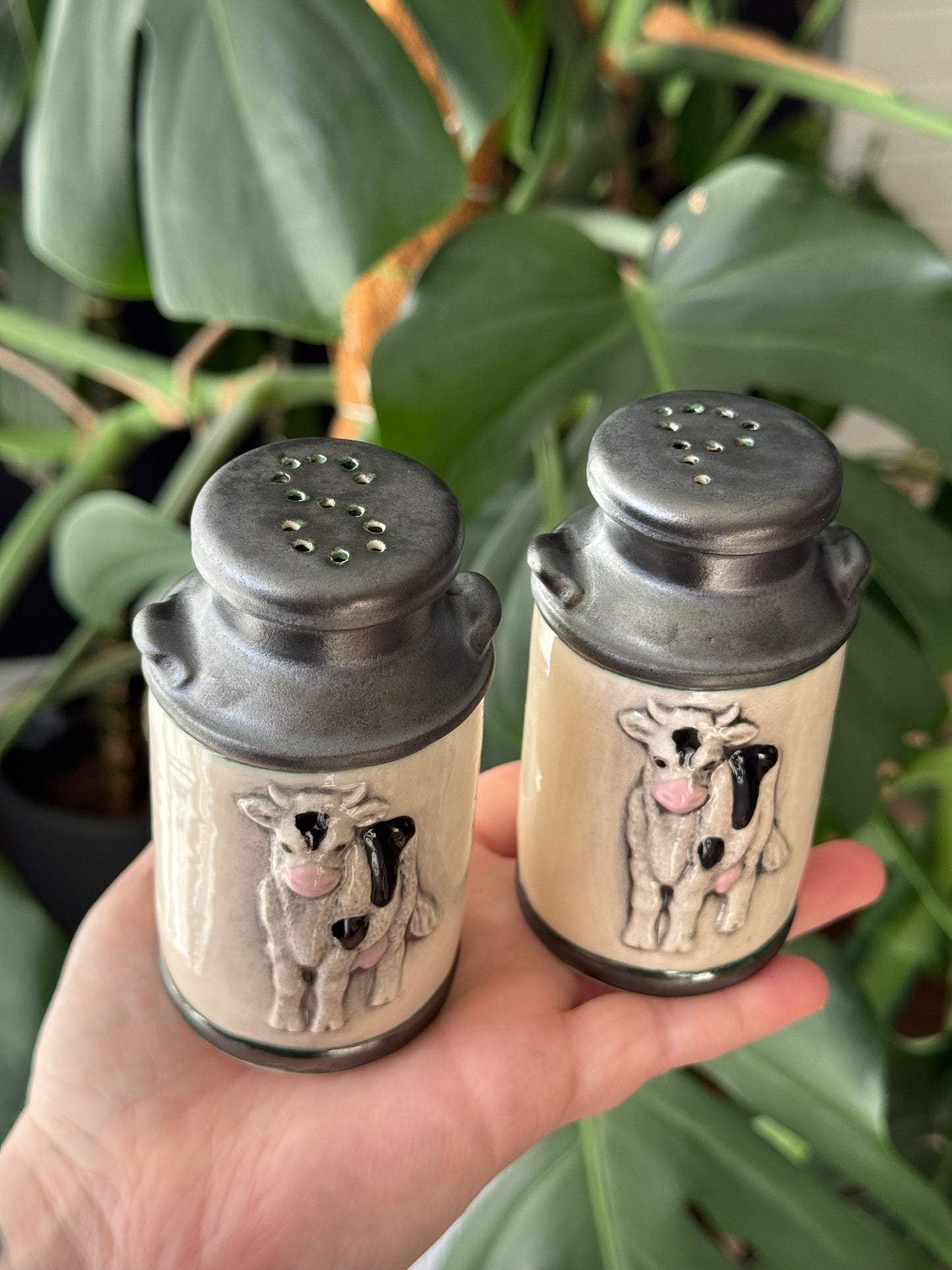 Milk Can Salt and Pepper Shakers