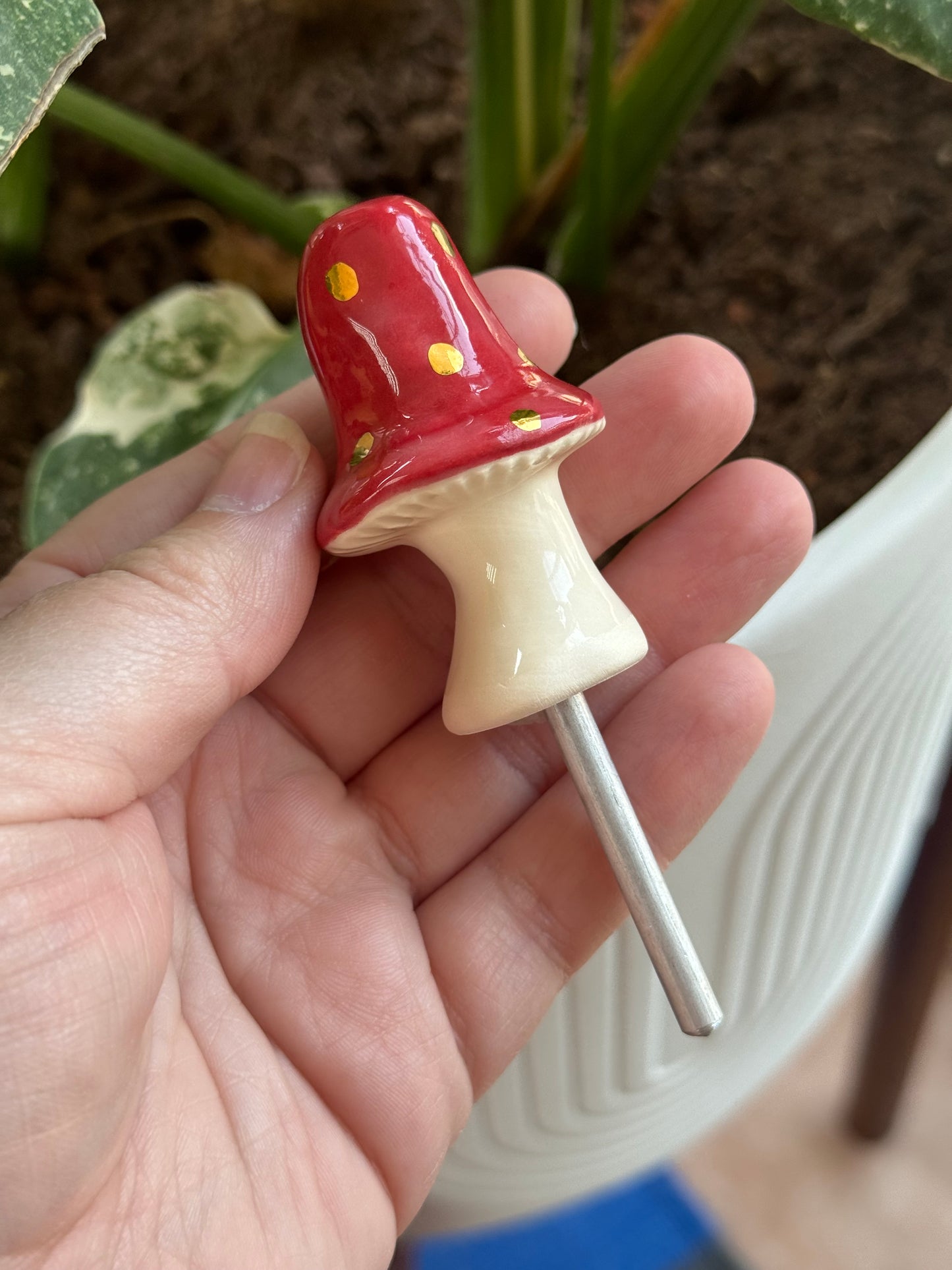 Mushroom Plant Stake 2