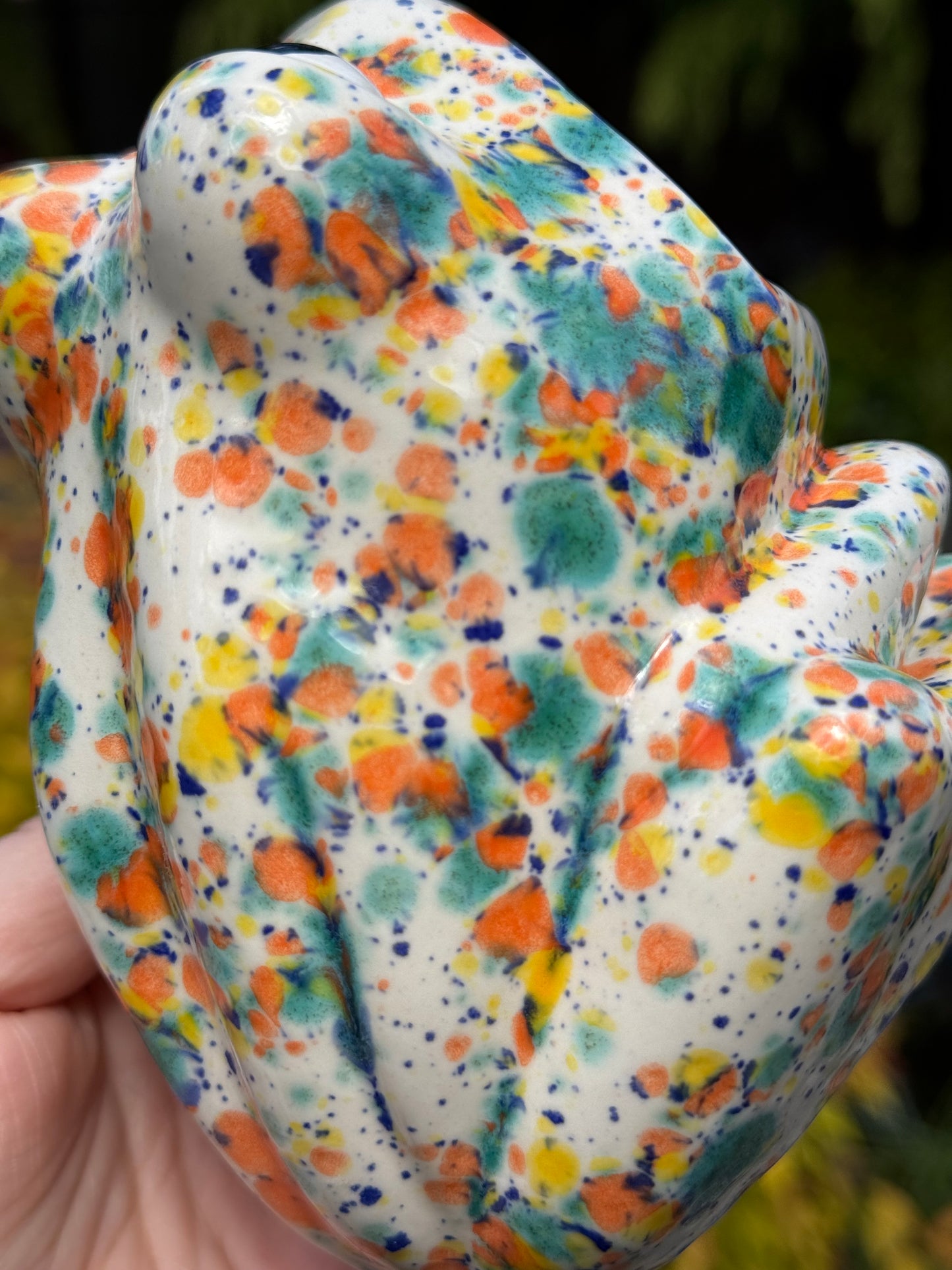 Fruity Freckles Open Mouth Frog Scrubby Holder