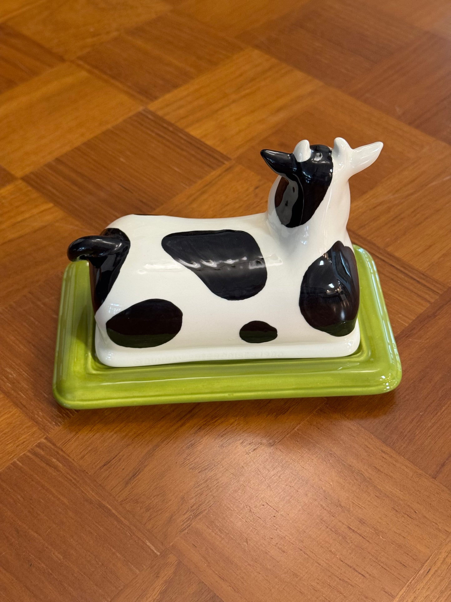 Daisy Cow Butter Dish