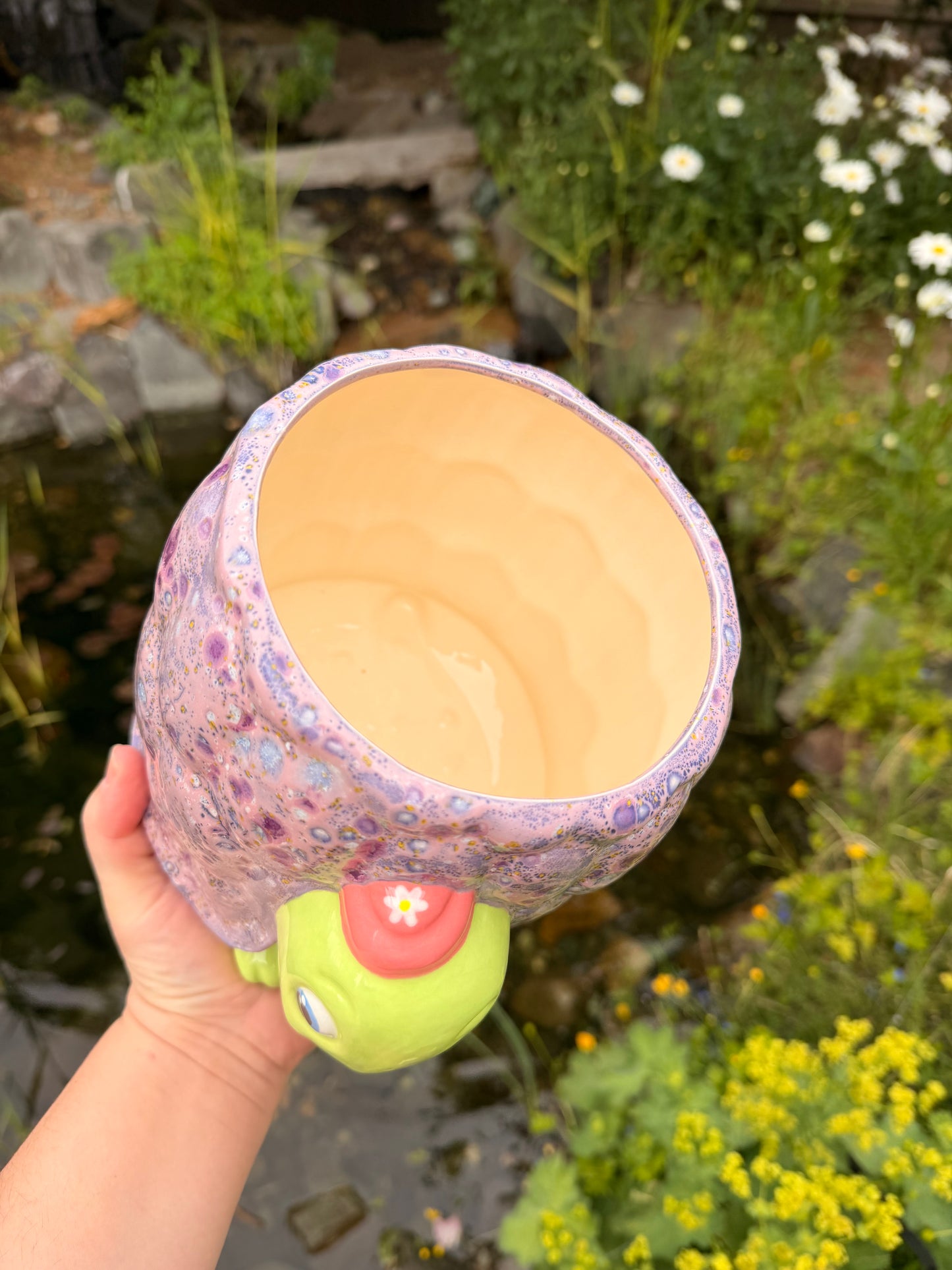 Purple Turtle Planter
