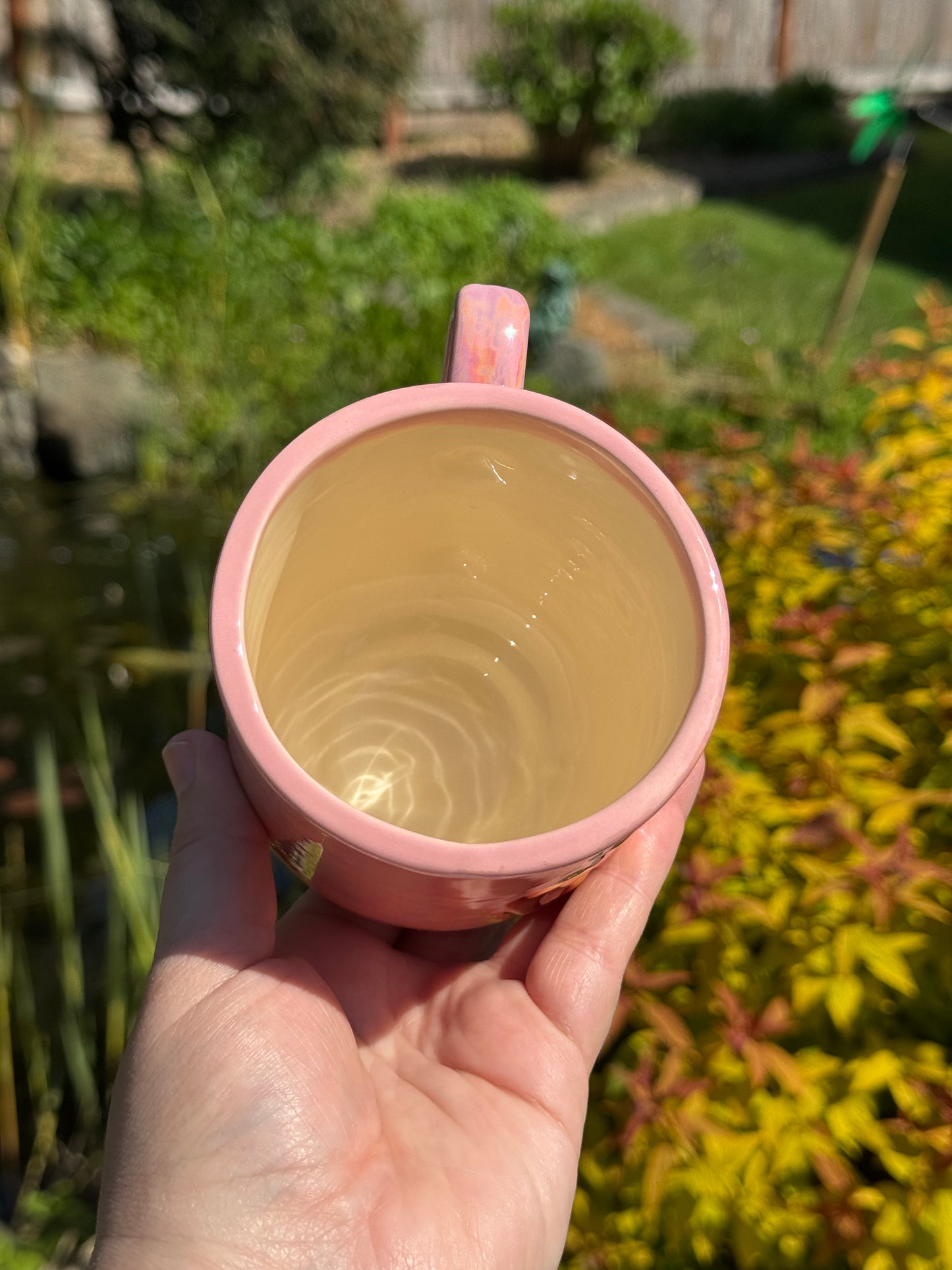 Pink, Gold, and Mother of Pearl Coffee Mug