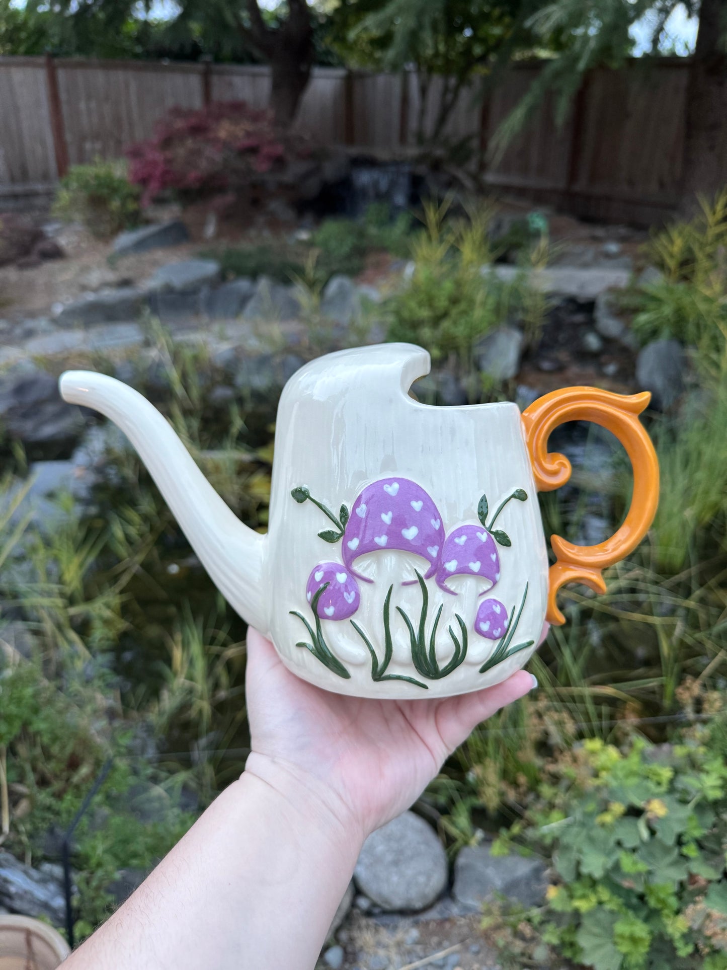 Purple Mushroom Watering Can