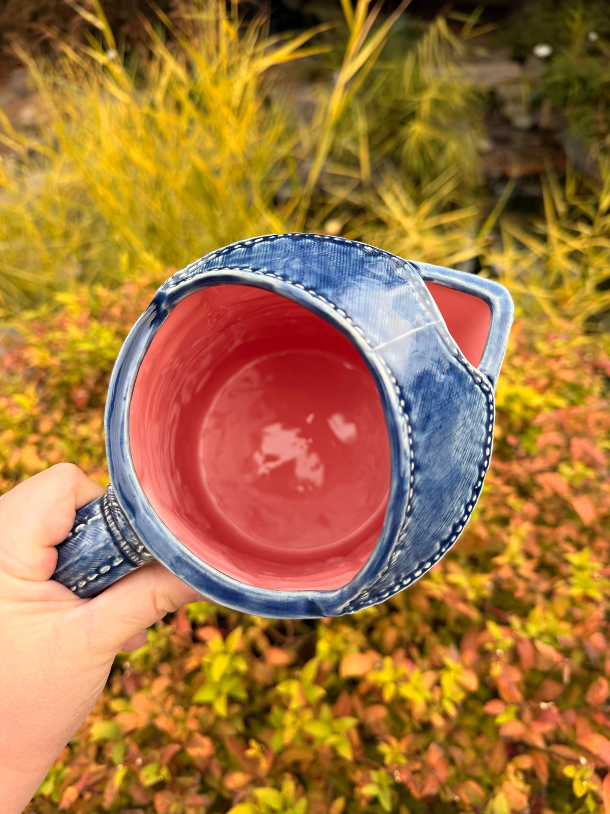 Denim Pitcher