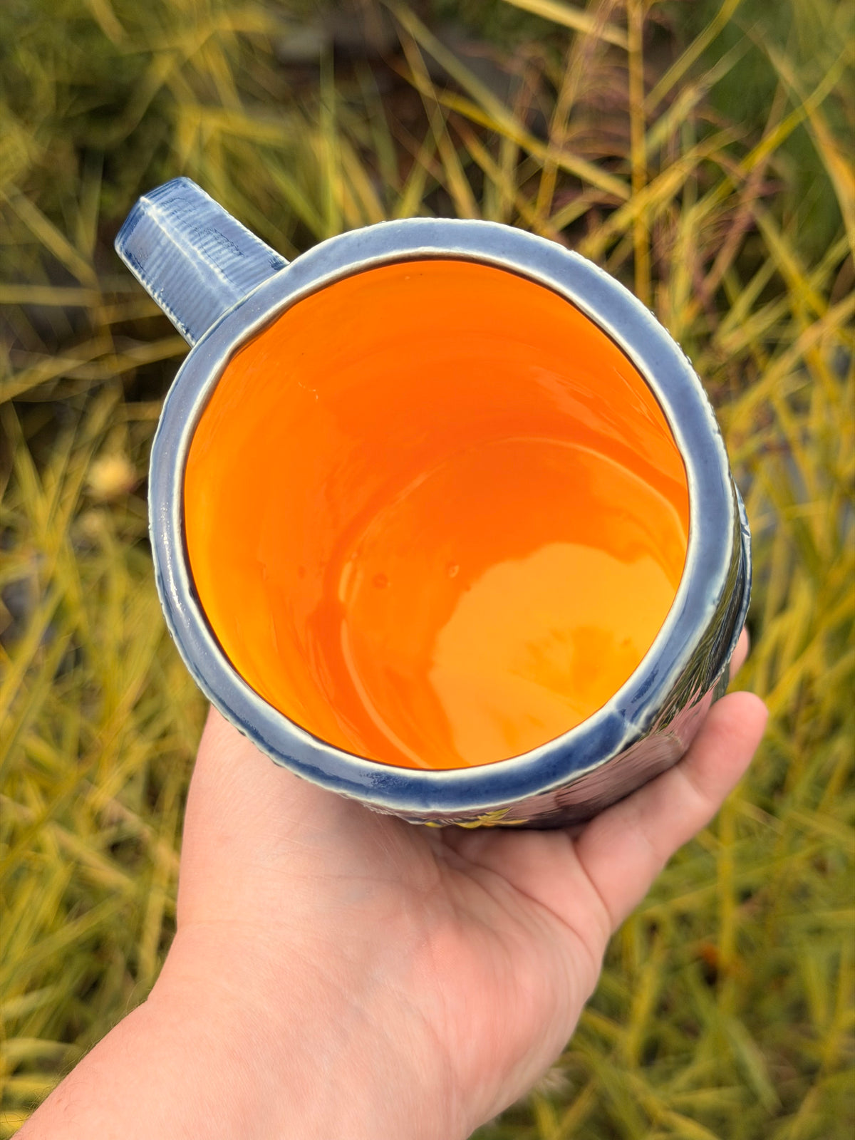 20 oz. Embroidered Denim Mug #2