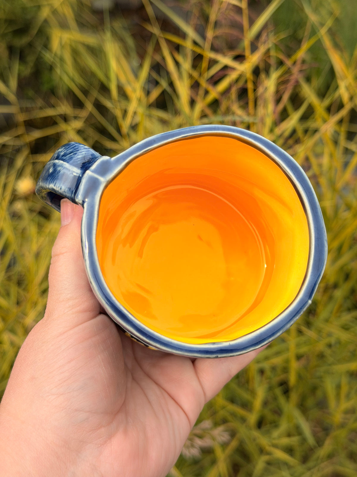 12 oz. Embroidered Denim Mug #1