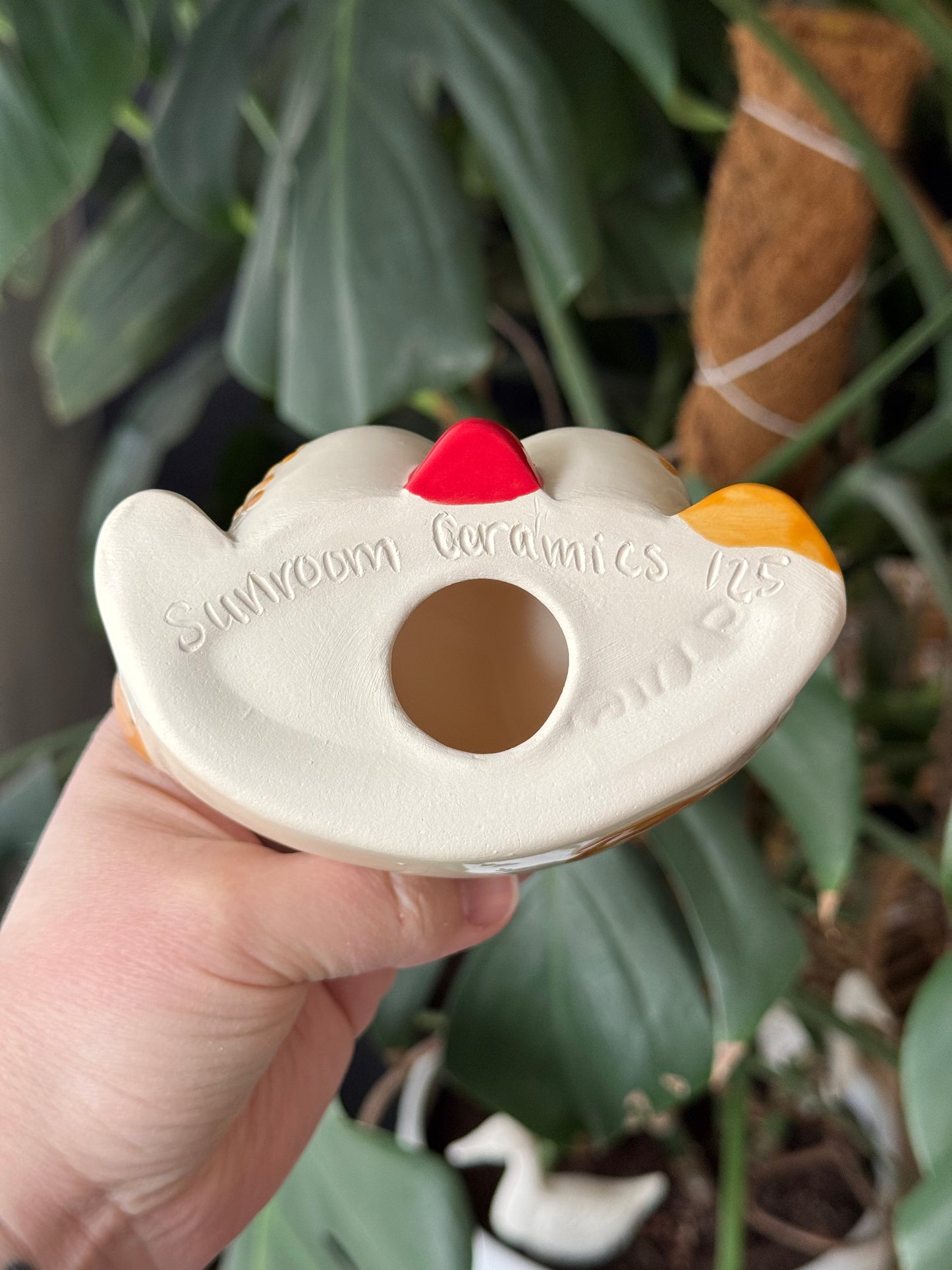 Brown Spotted Dog Eyeglasses Holder