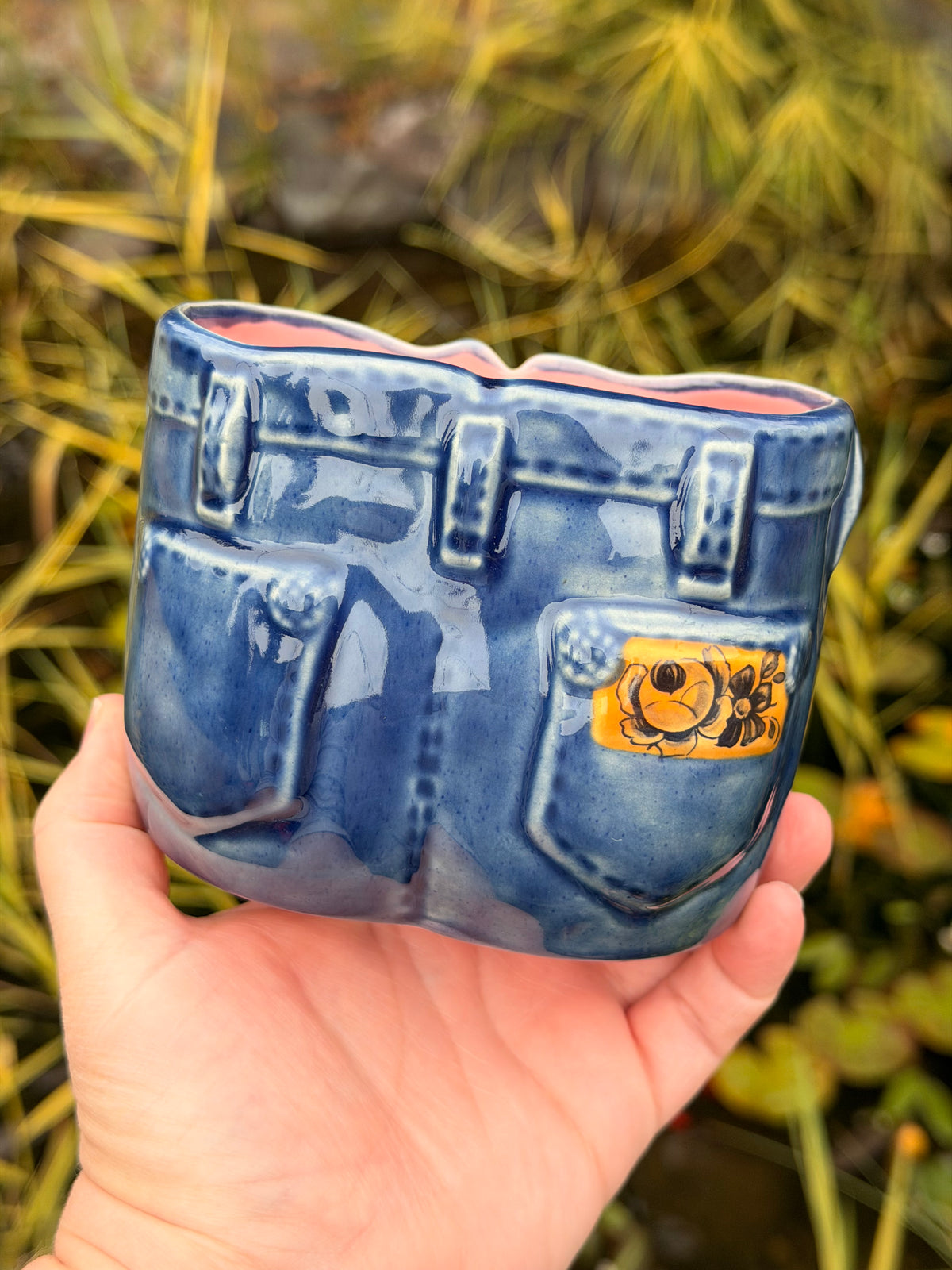 Denim Planter #2