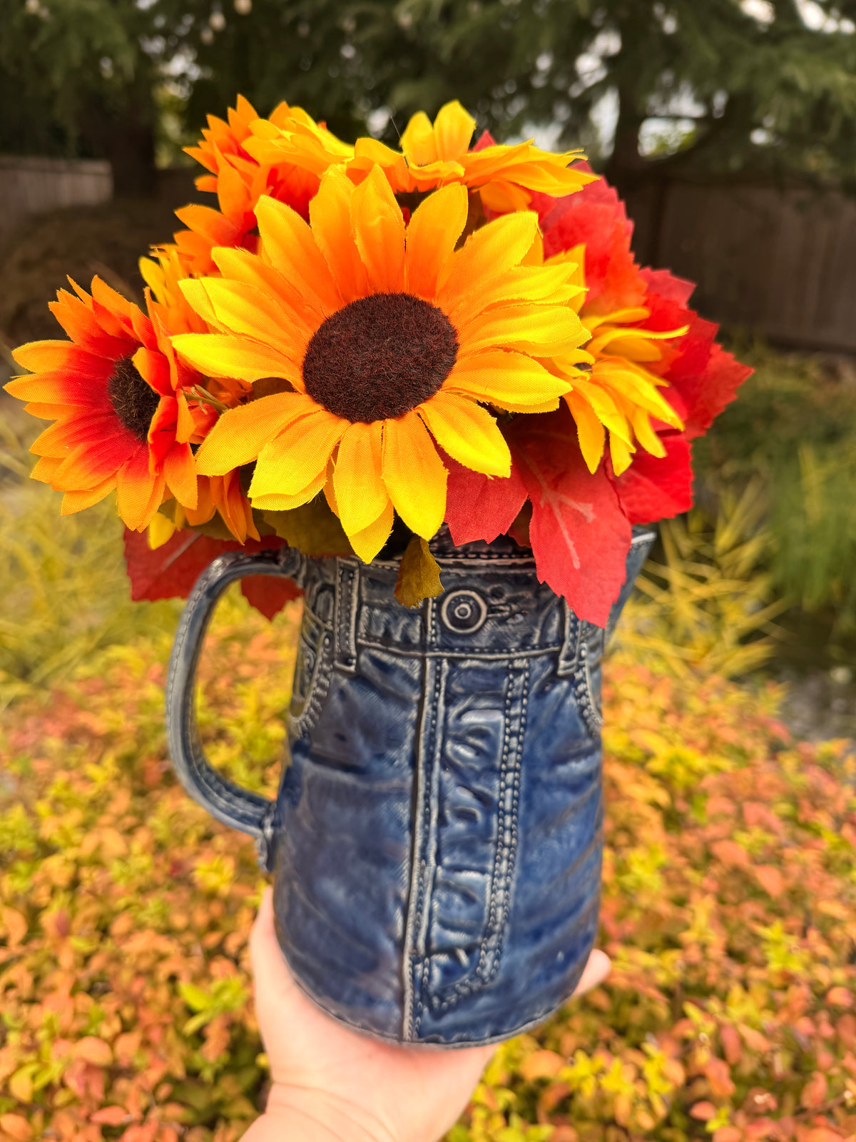 Denim Pitcher