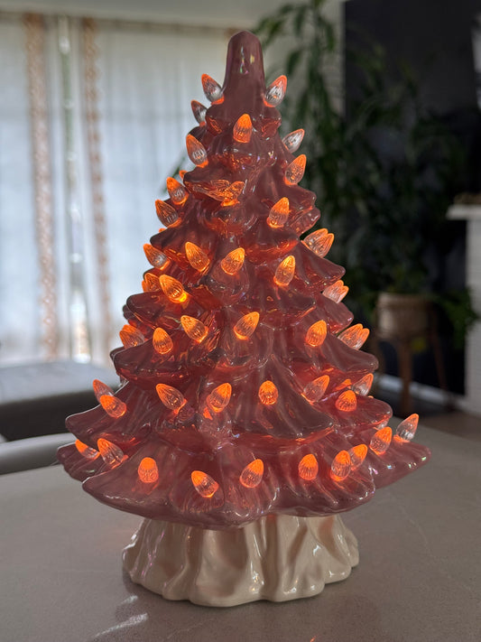 SECOND - Pink Mother of Pearl Light-up Christmas Tree