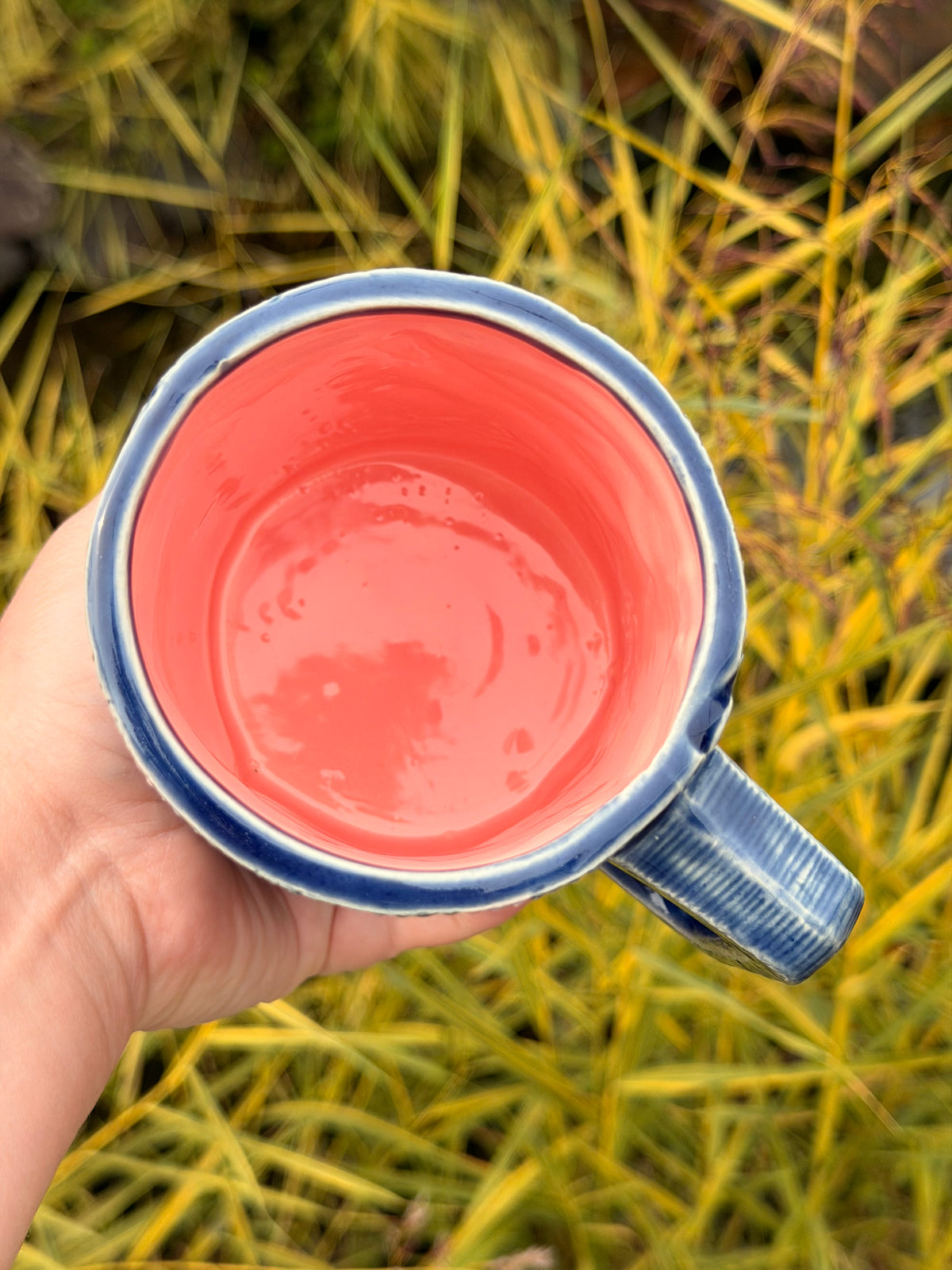20 oz. Embroidered Denim Mug #1