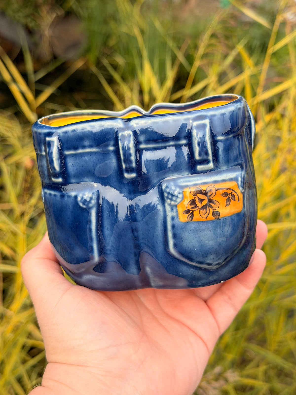 Denim Planter #1