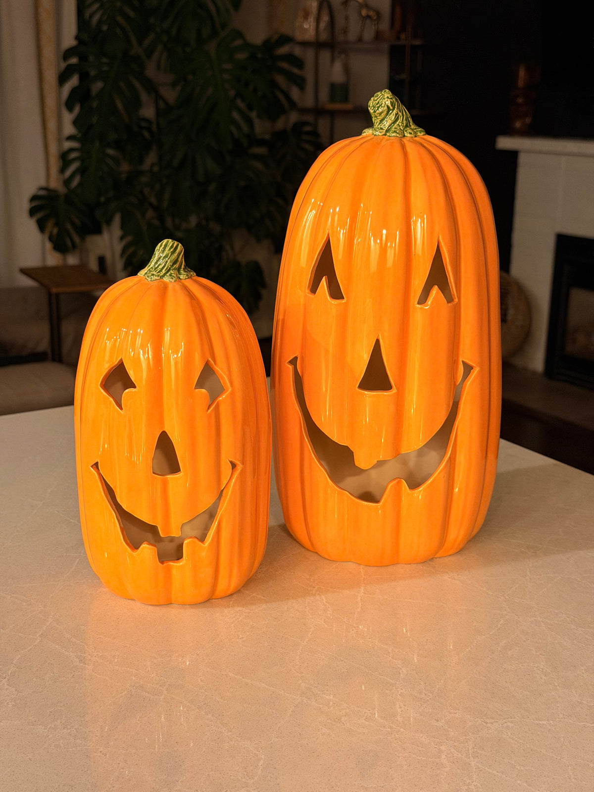 Happy Tall Jack-O-Lantern Set