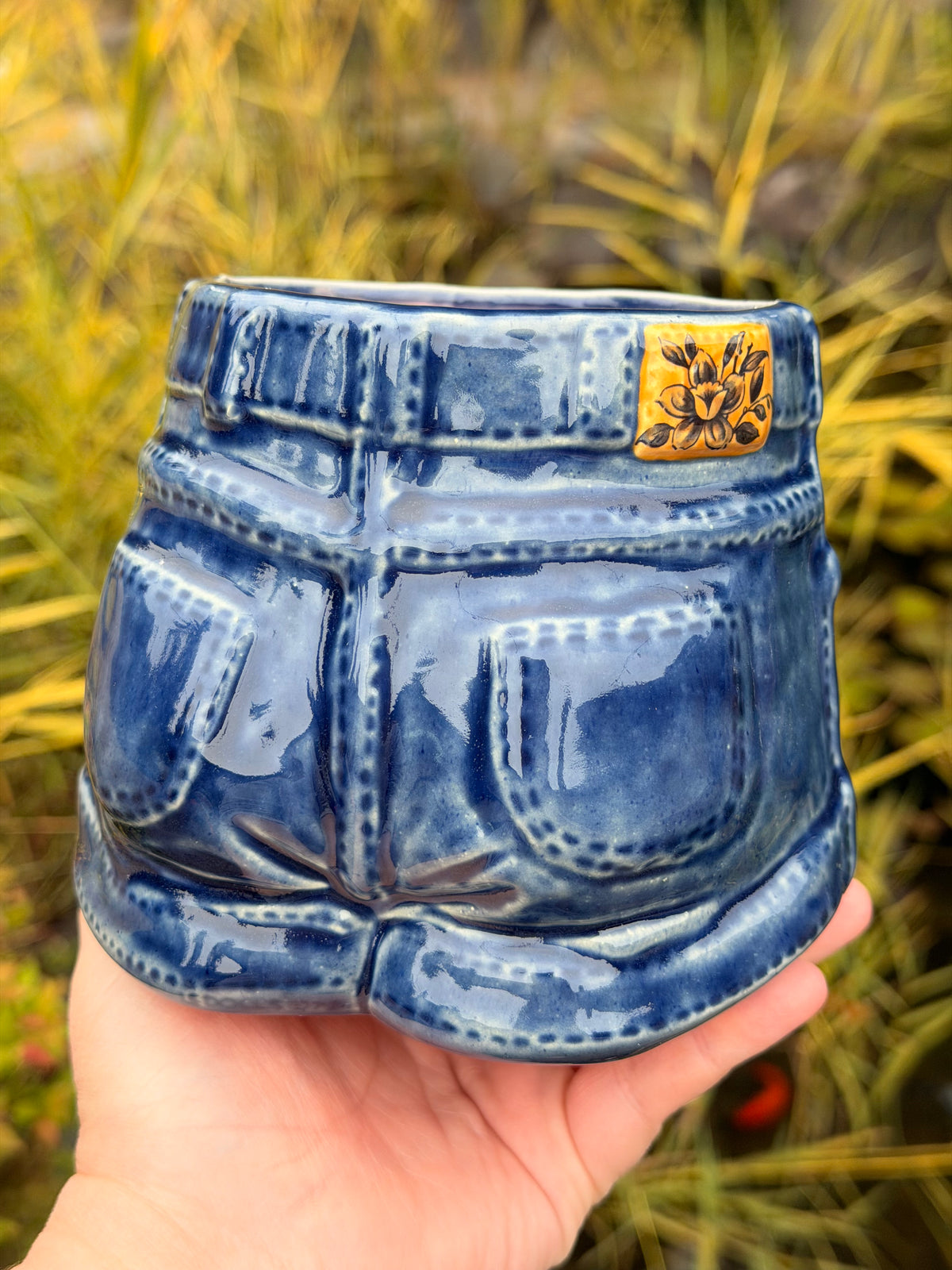 Denim Planter #3