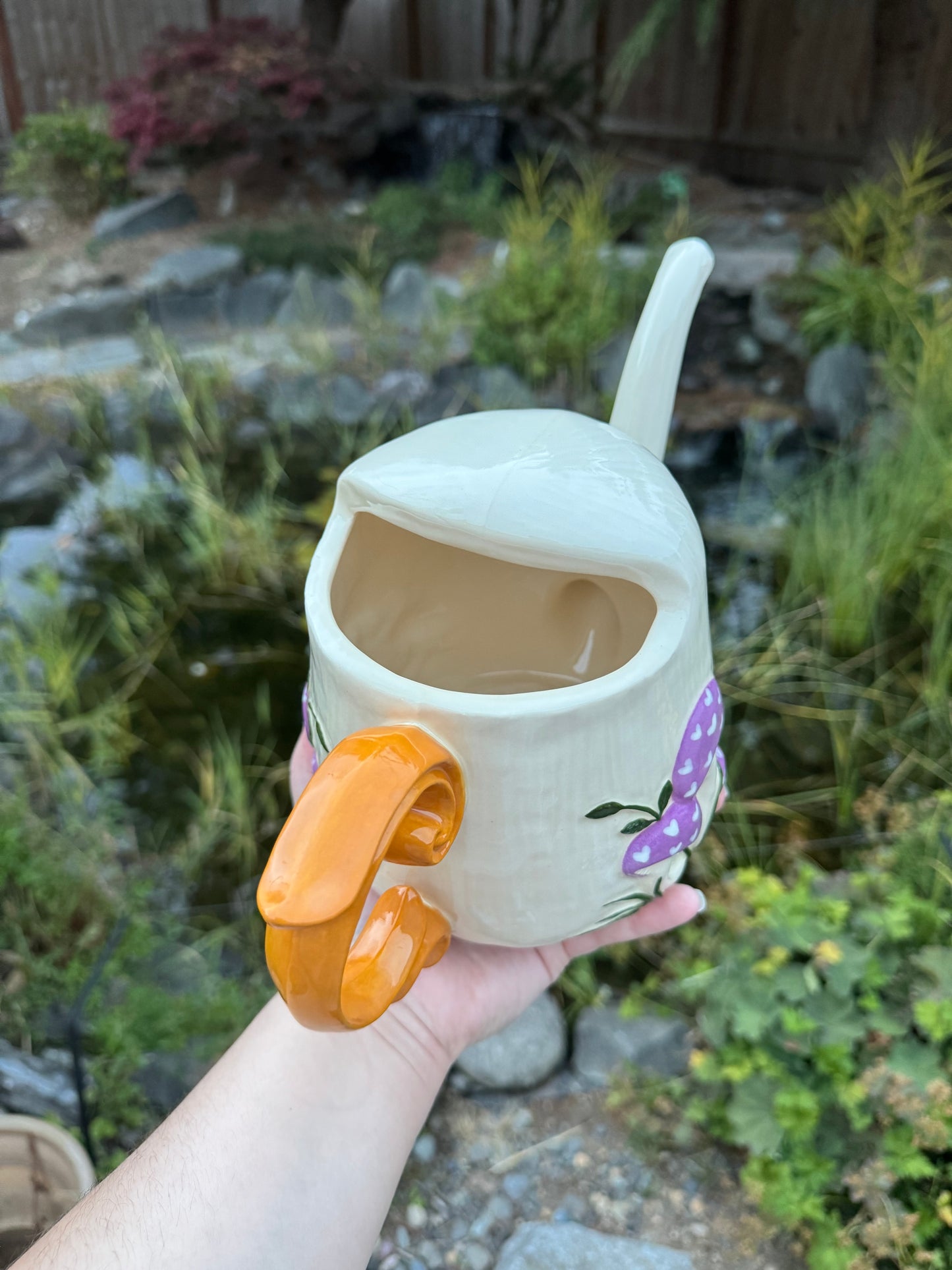Purple Mushroom Watering Can