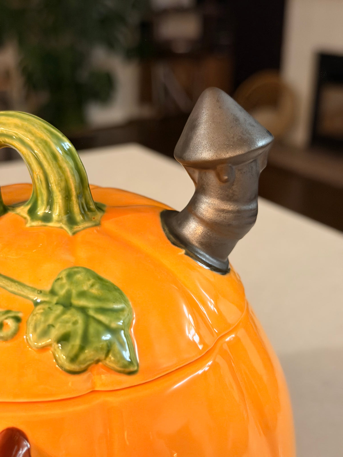 Pumpkin Cottage Cookie Jar