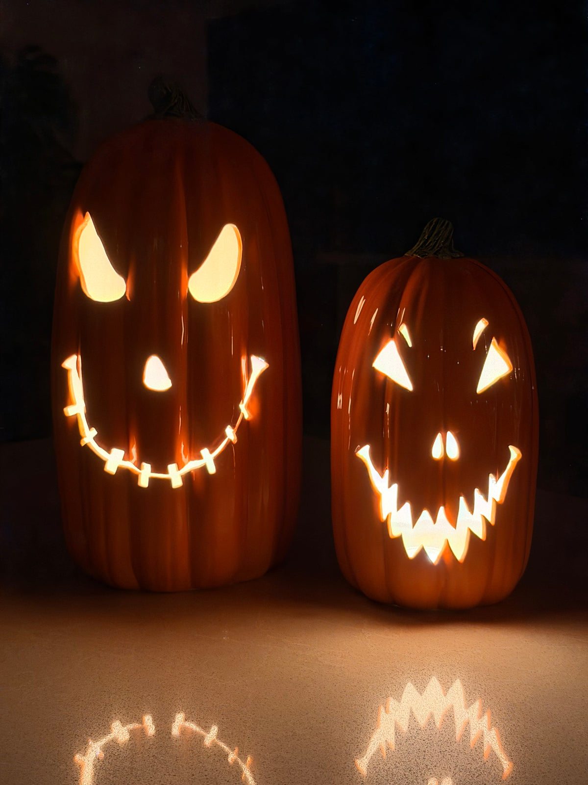 Spooky Tall Jack-O-Lantern Set