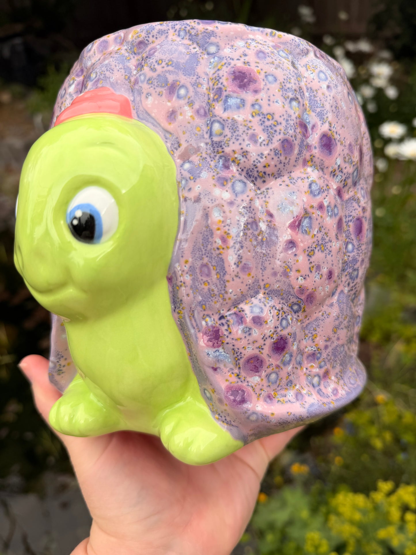 Purple Turtle Planter