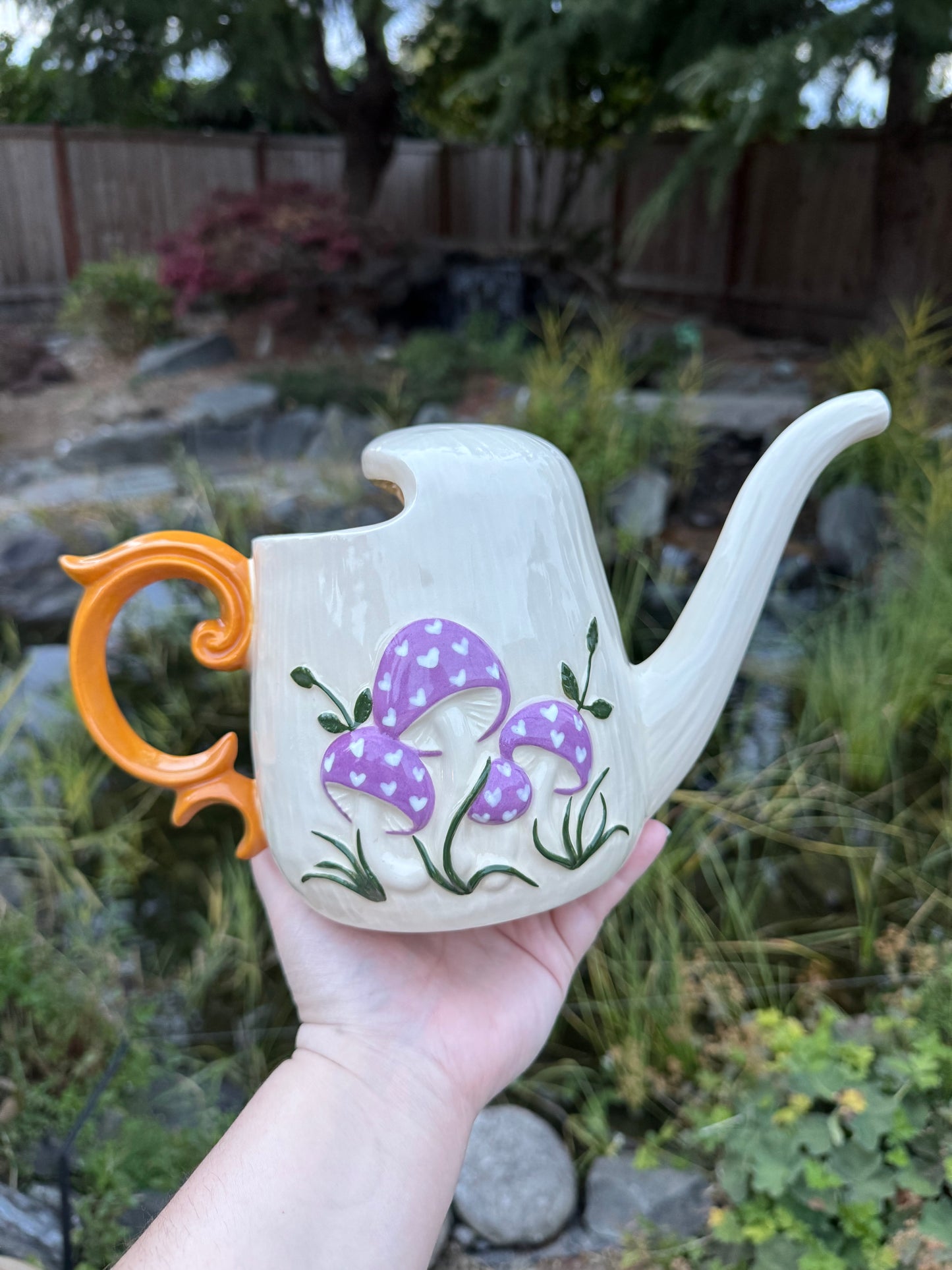 Purple Mushroom Watering Can
