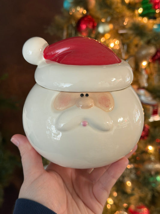 SECOND - Red Santa Candy Jar
