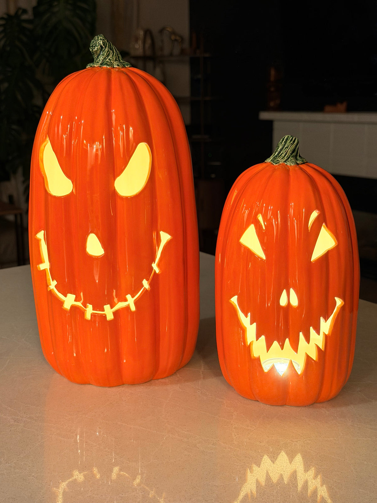 Spooky Tall Jack-O-Lantern Set