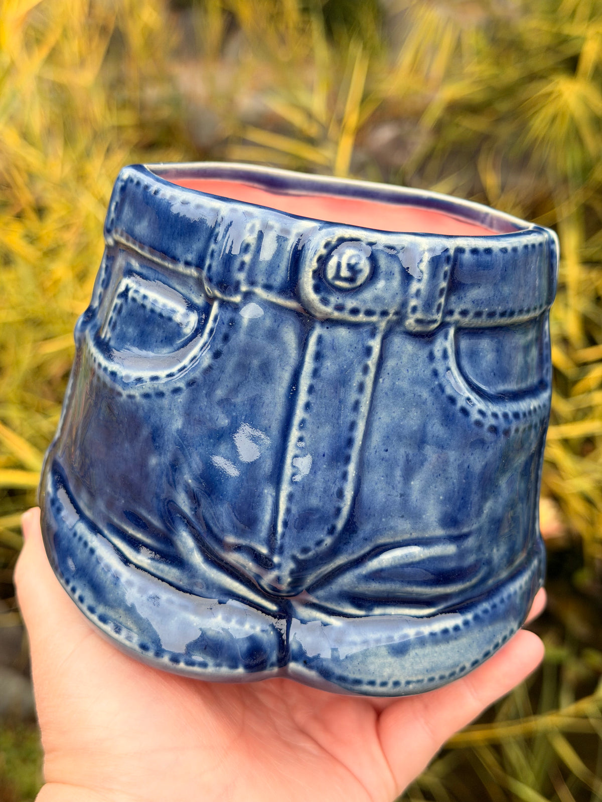 Denim Planter #3