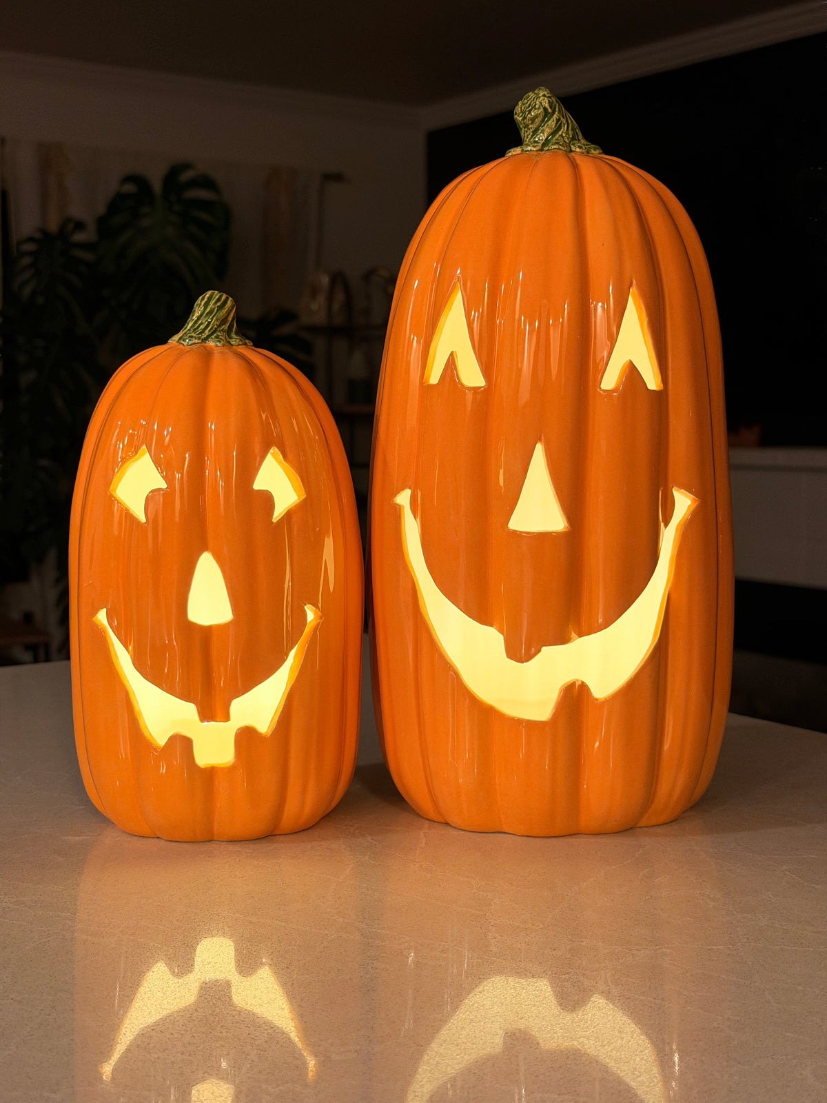 Happy Tall Jack-O-Lantern Set