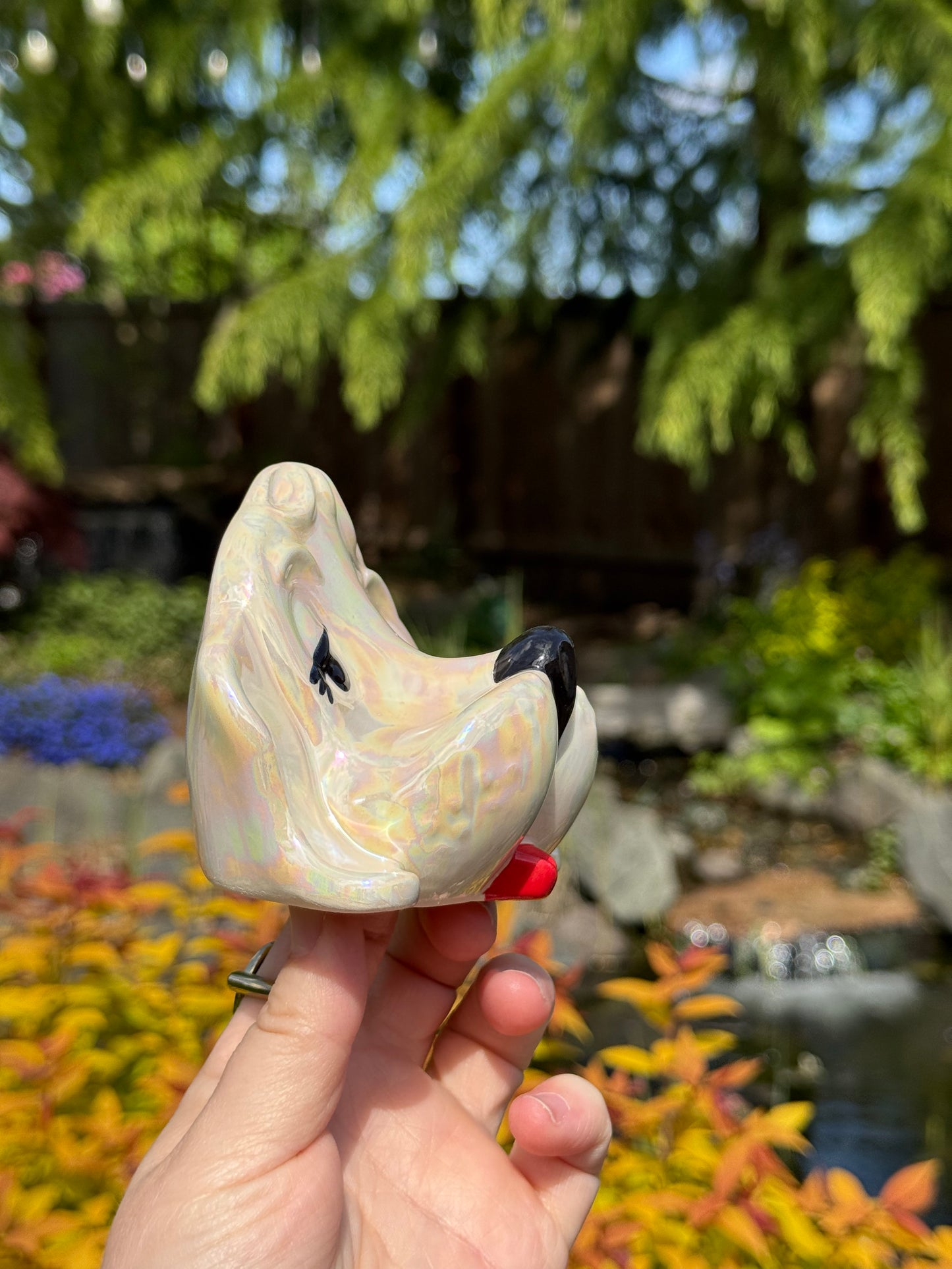 Mother of Pearl Dog Eyeglasses Holder