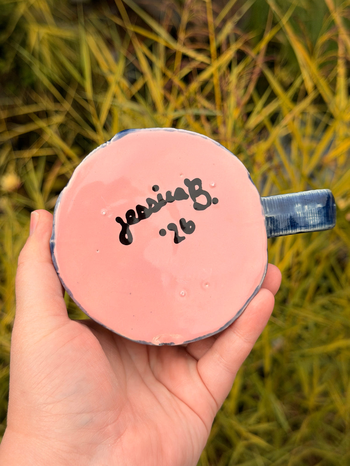 20 oz. Embroidered Denim Mug #2