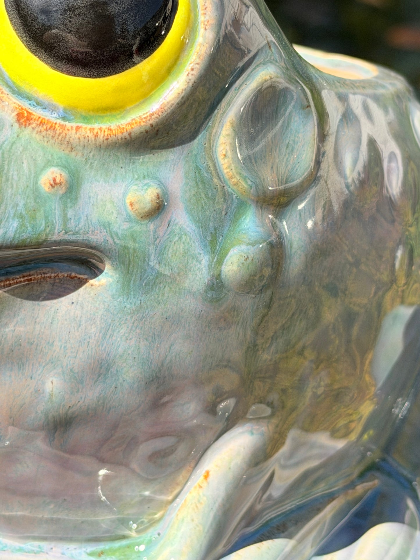 Purple Fog Frog Planter