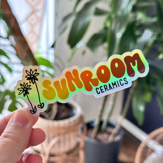 Holographic Sunroom Ceramics Sticker - Free Shipping