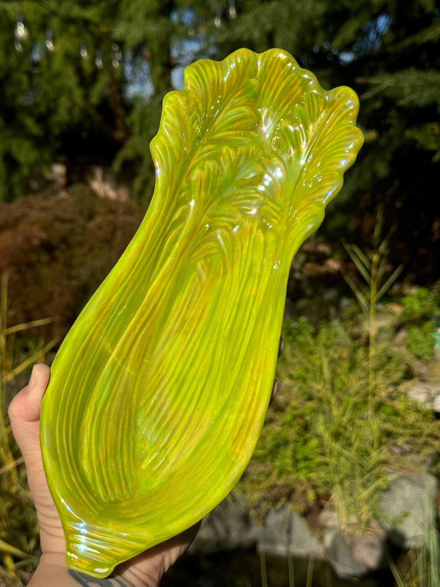 Mother of Pearl Celery Dish