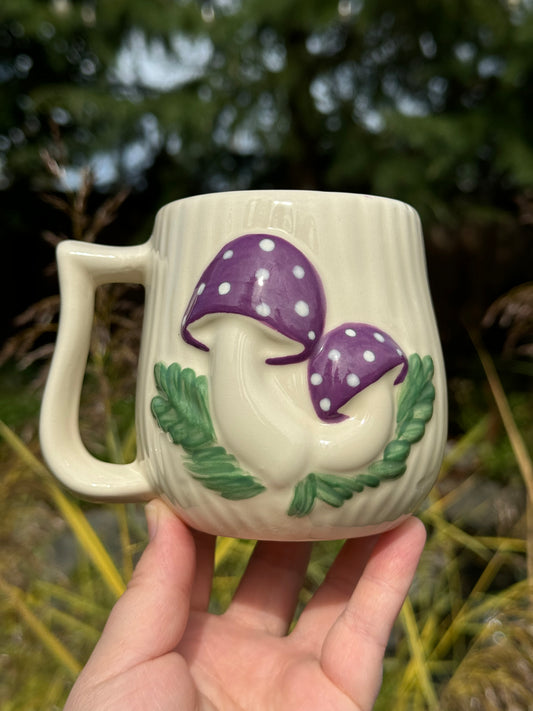 Purple Mushroom Mug