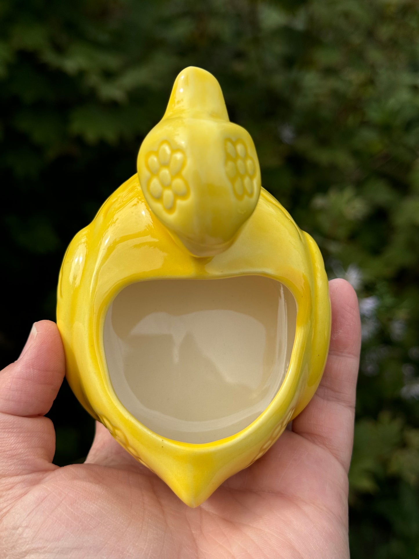 Flower Power Yellow Duck Planter